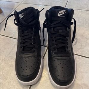 Nike Court Vision Mid Black with White Sole perfect condition size 11
